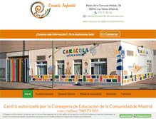 Tablet Screenshot of escuelainfantilcaracola.com